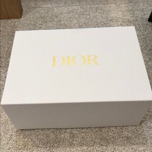 Dior Ivory Box with Gold Logo